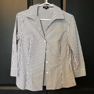 Striped button up blouse